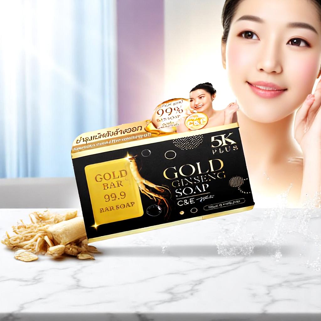 5K PLUS สบู่ล้างหน้า โกลด์ ซีแอนด์อี ไวท์ โซป 80กรัม